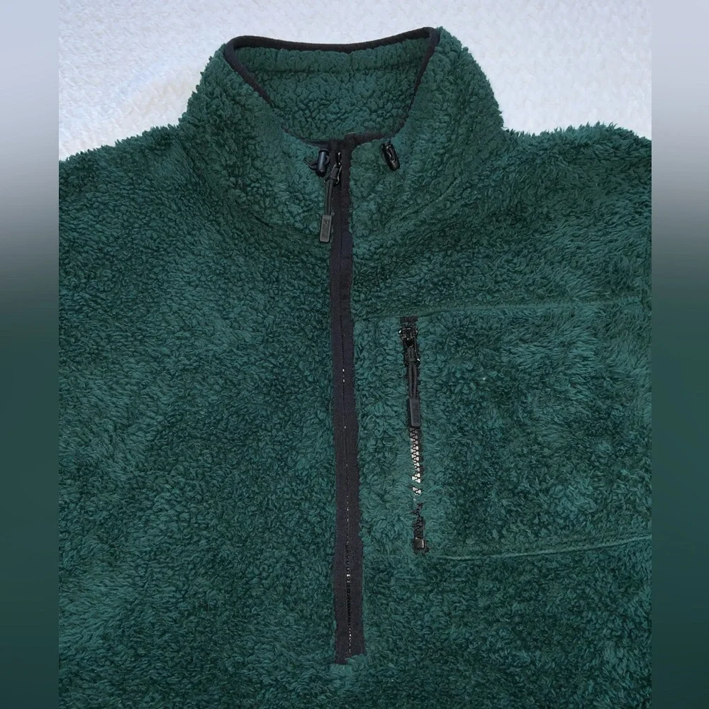 Victoria's Secret Pink Sharpa Faux Fur Quarter Zip Sweatshirt